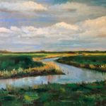 Bij Foudgum, 50 x 60, olieverf op paneel, 2020