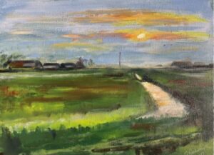 Landschap, 30 x 40, olieverf op linnen, 2023