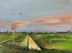 Landschap, 30 x 40, olieverf op linnen, 2023